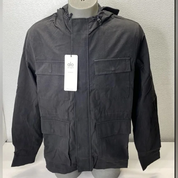 Alo Yoga Division Field Jacket For Men, Black Size Large, BRAND NEW!! - Picture 7 of 8